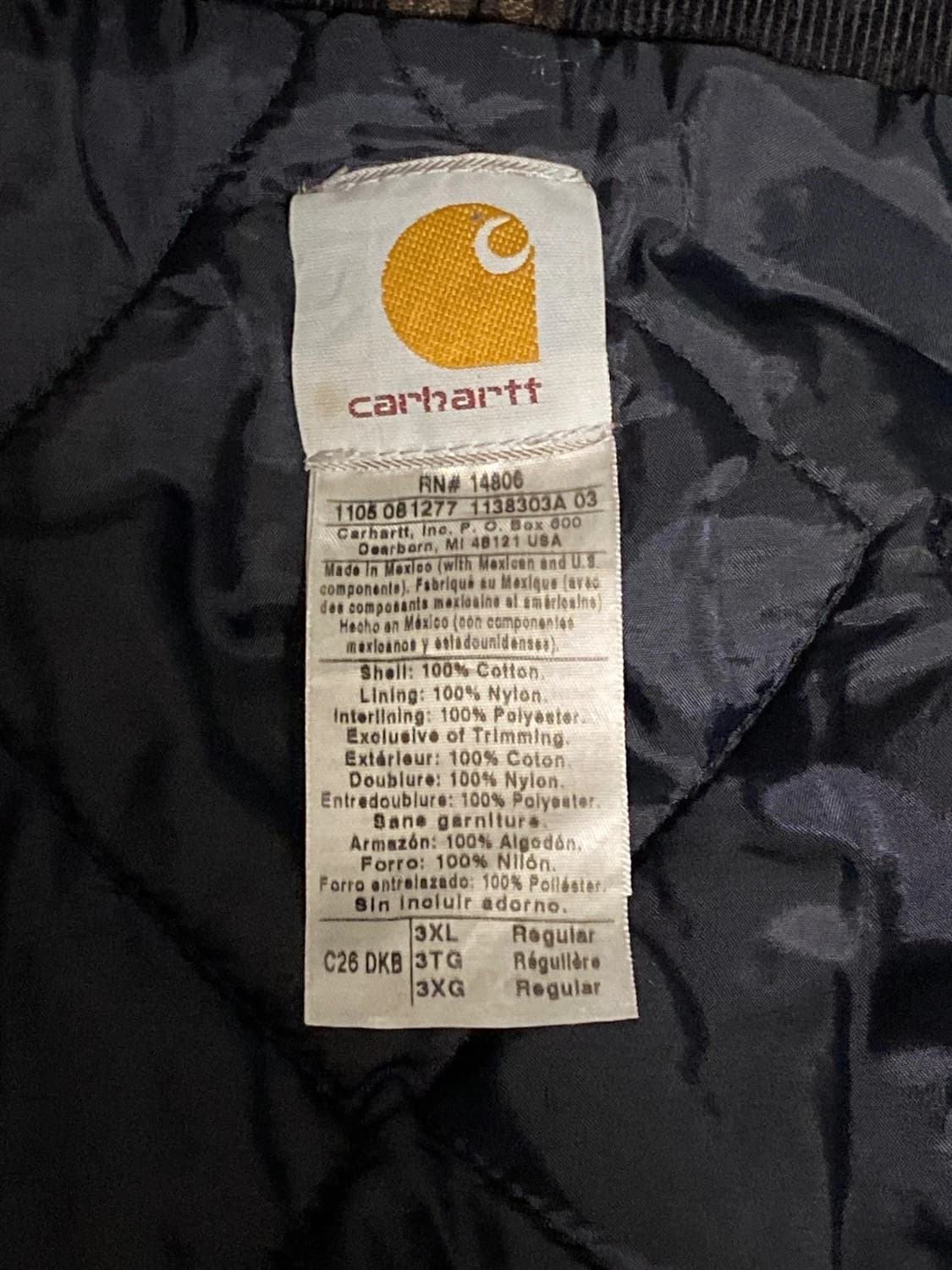 칼하트 C26 디트로이트 자켓 브라운 3XL 상품이미지7