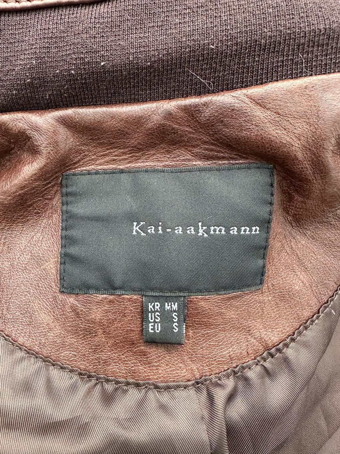 (L)카이아크만 쉽스킨 레더 자켓 상품이미지5