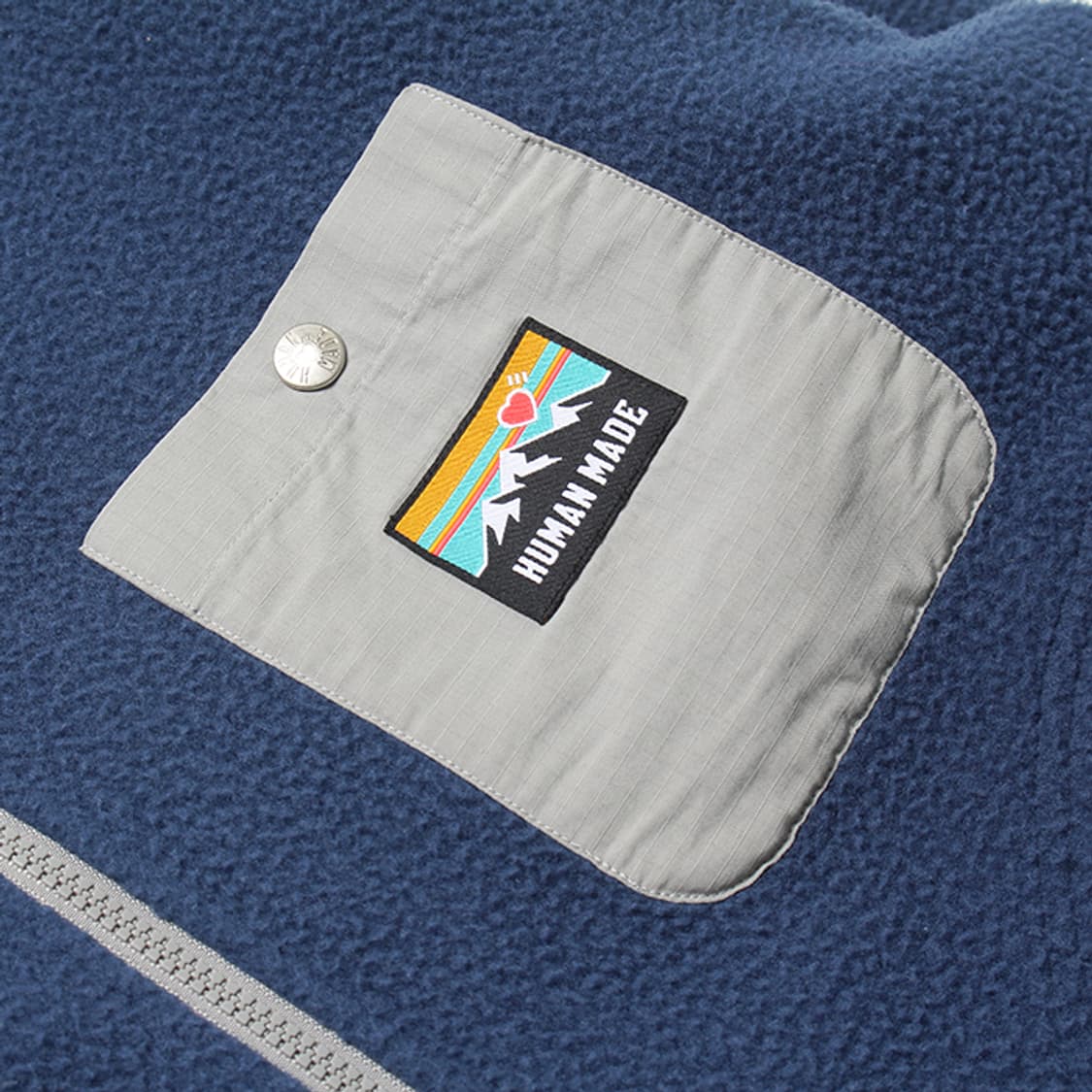  HUMAN MADE "Blue Fleece Jacket" 상품이미지6