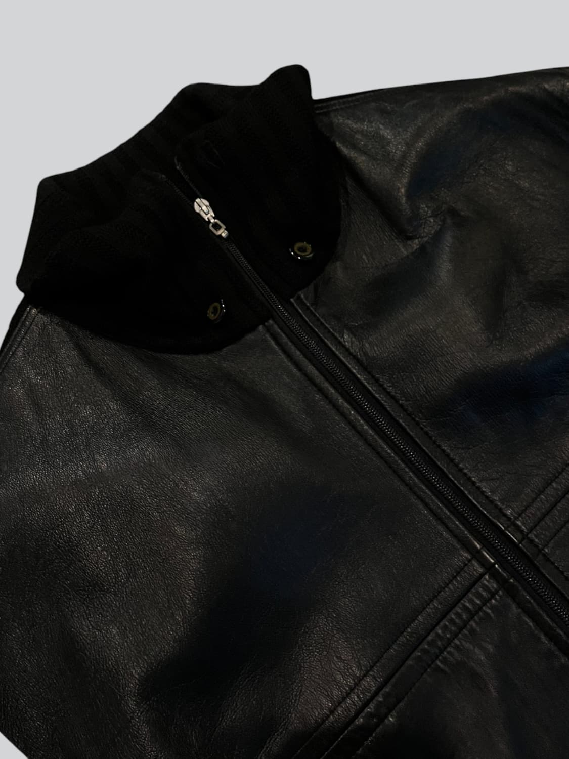 Antrope 양가죽 니트 도킹 코트 상품이미지5