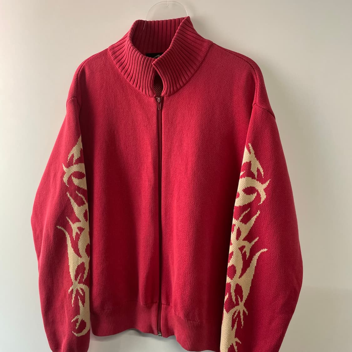 90s 할리 데이비슨 플레임 니트집업 상품이미지4