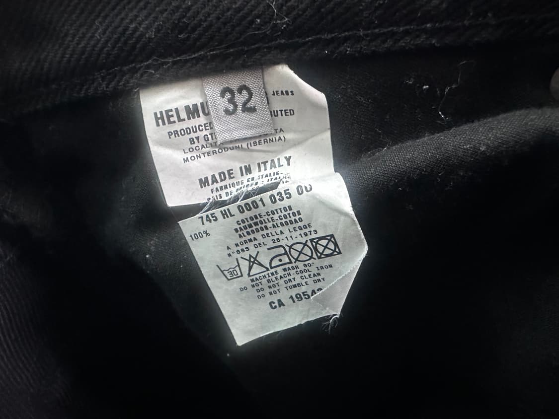 Helmut lang 1998 coated black denim 상품이미지8