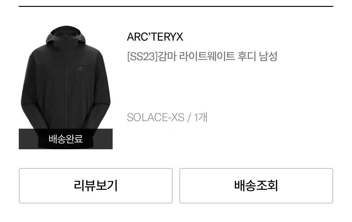 아크테릭스 감마 라이트웨이트 후디 솔레스 상품이미지2
