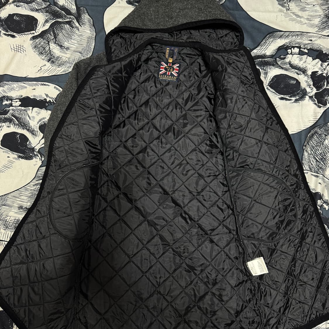 라벤햄 울 퀄팅 롱 자켓 6사이즈 xs 상품이미지5