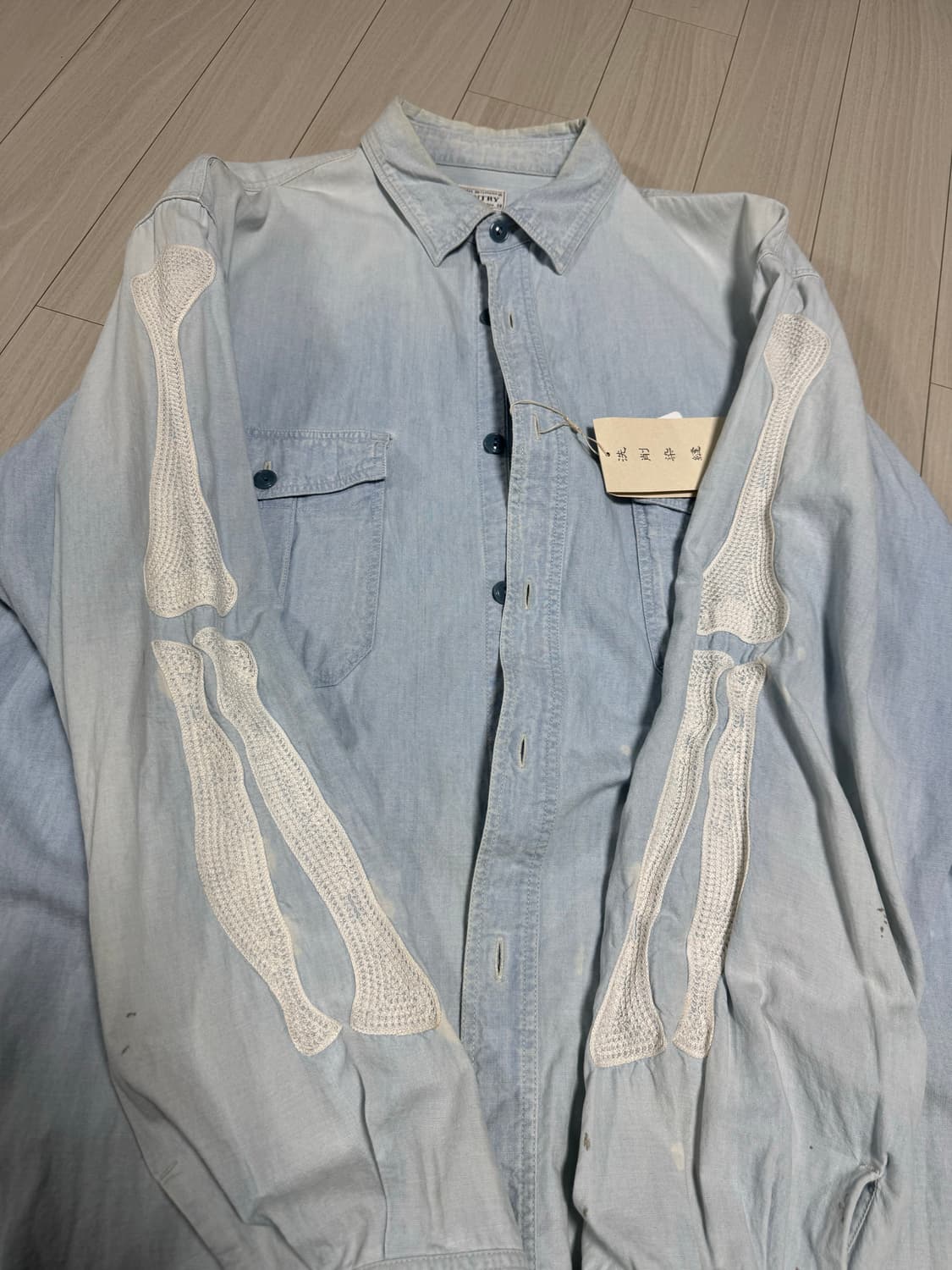 캐피탈 샴브레이 본 셔츠 5사이즈 판매합니다. 상품이미지7