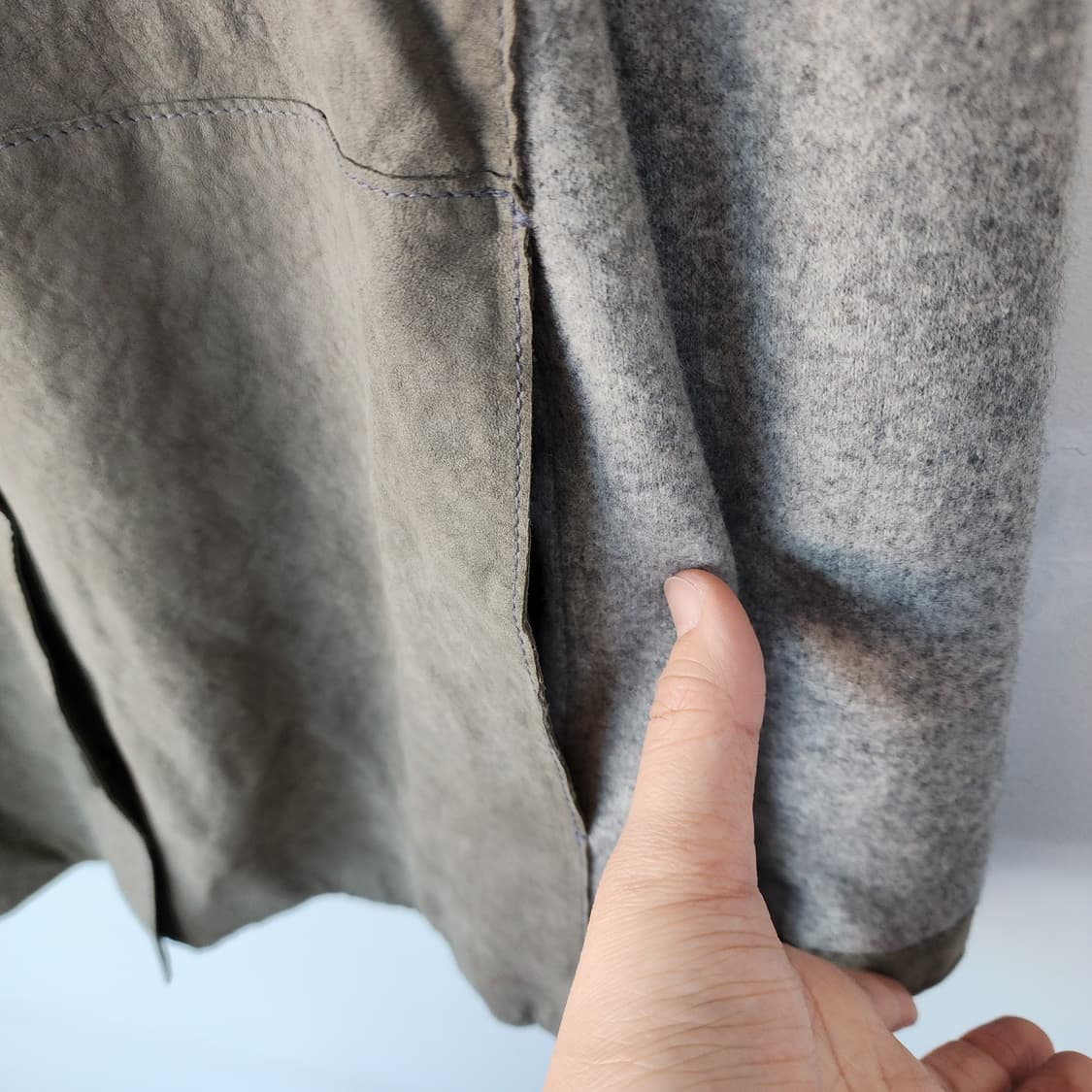 데미안 배색 셔츠 자켓 상품이미지7