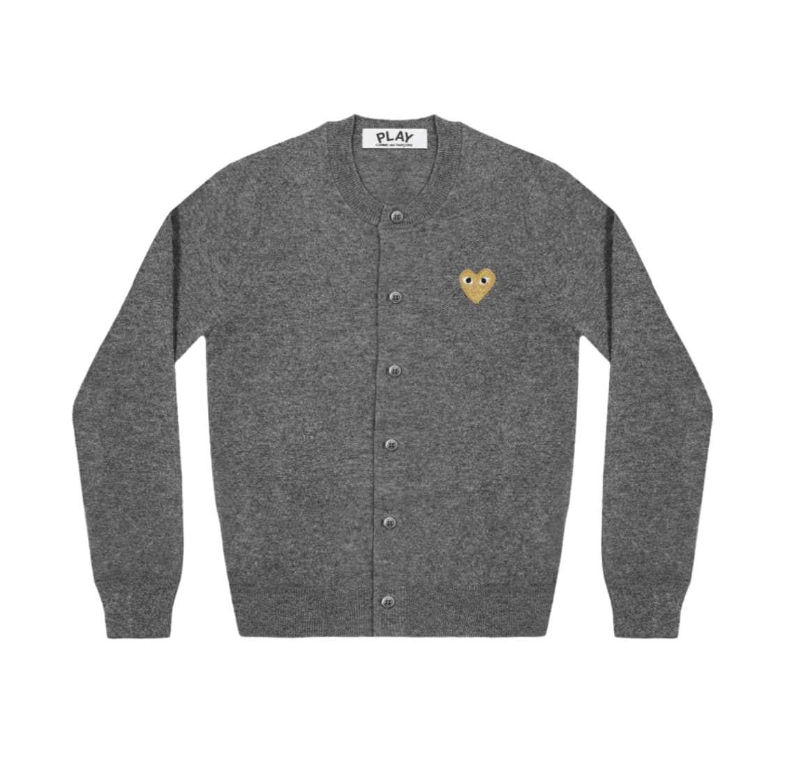 꼼데가르송 차콜 골드와펜 가디건(여성M) 상품이미지1