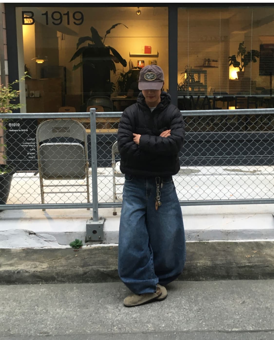 워싱 벌룬 데님 진청 상품이미지6