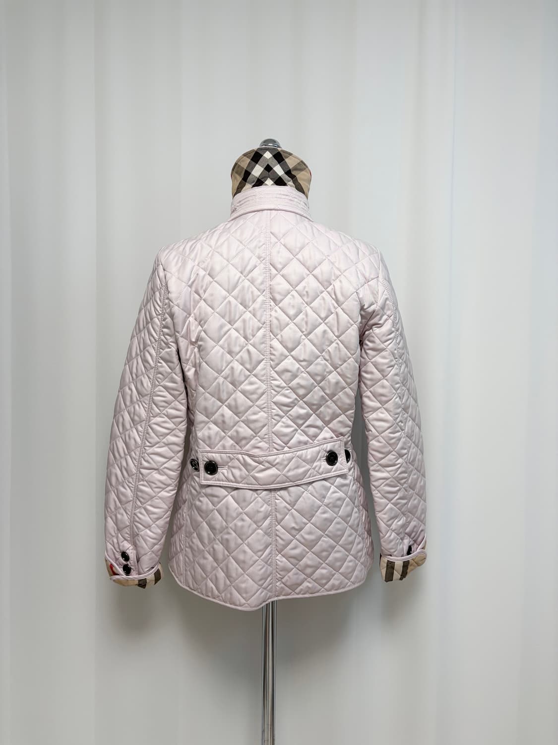 버버리 브릿 퀼팅 자켓 핑크 상품이미지3