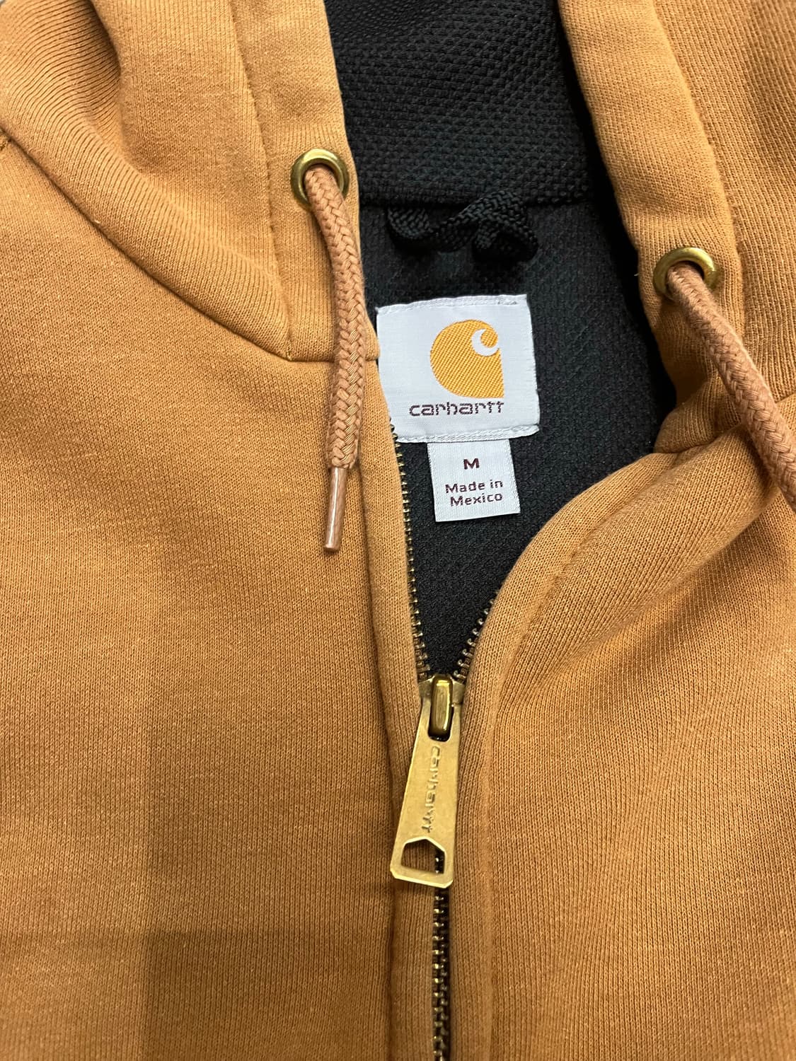 칼하트 브라운 써멀 후드 집업 상품이미지7