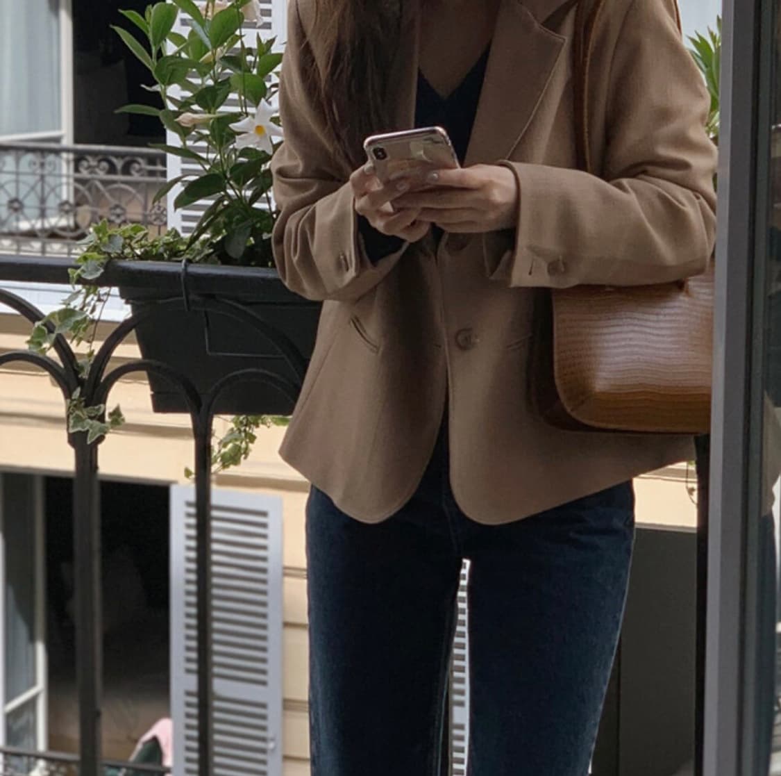 (미착용, 새상품) 슬로우앤드 made. 버터 탄탄핏 싱글자켓 봄옷 상품이미지4