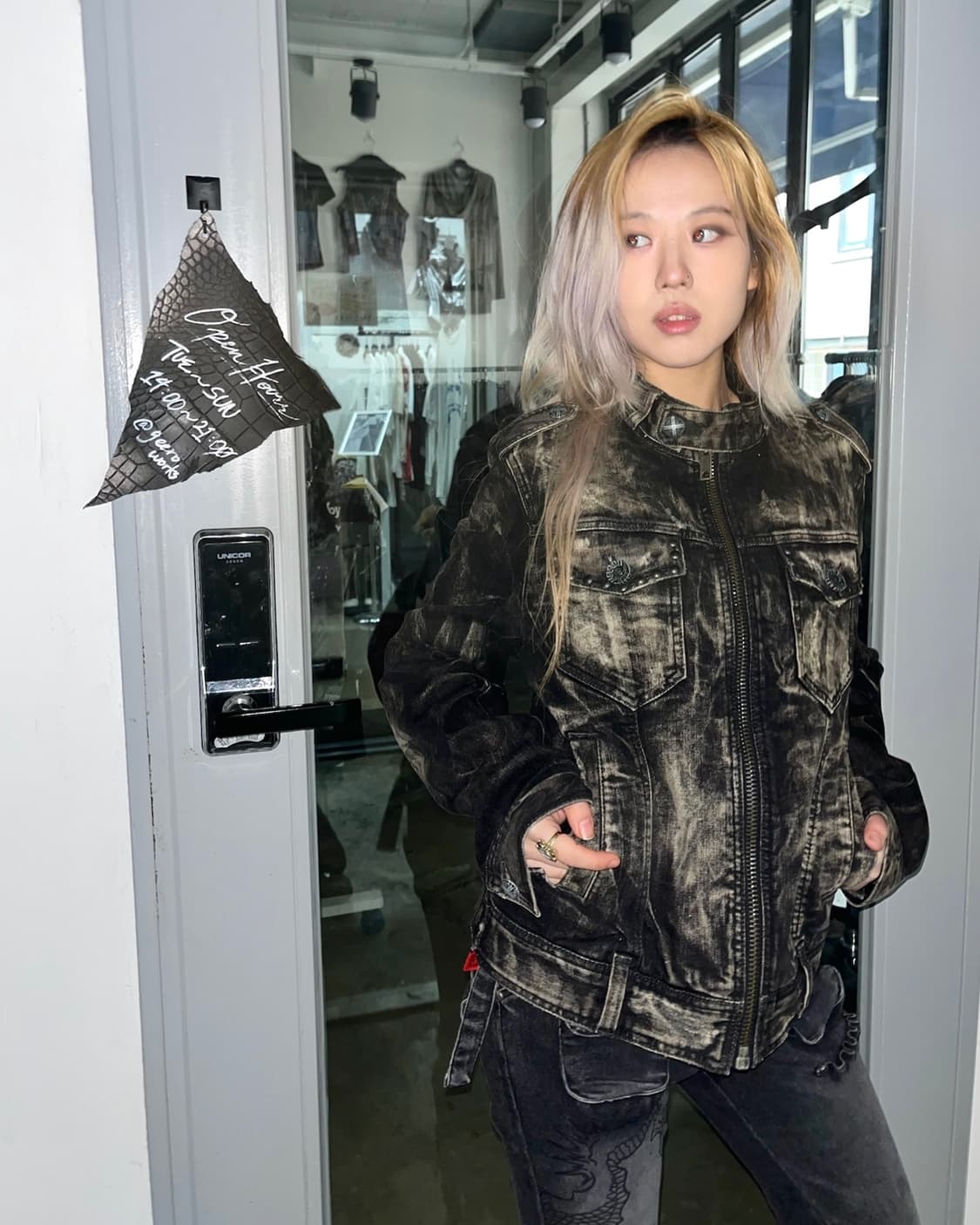 버커루 데님 그런지 집업 자켓 상품이미지9