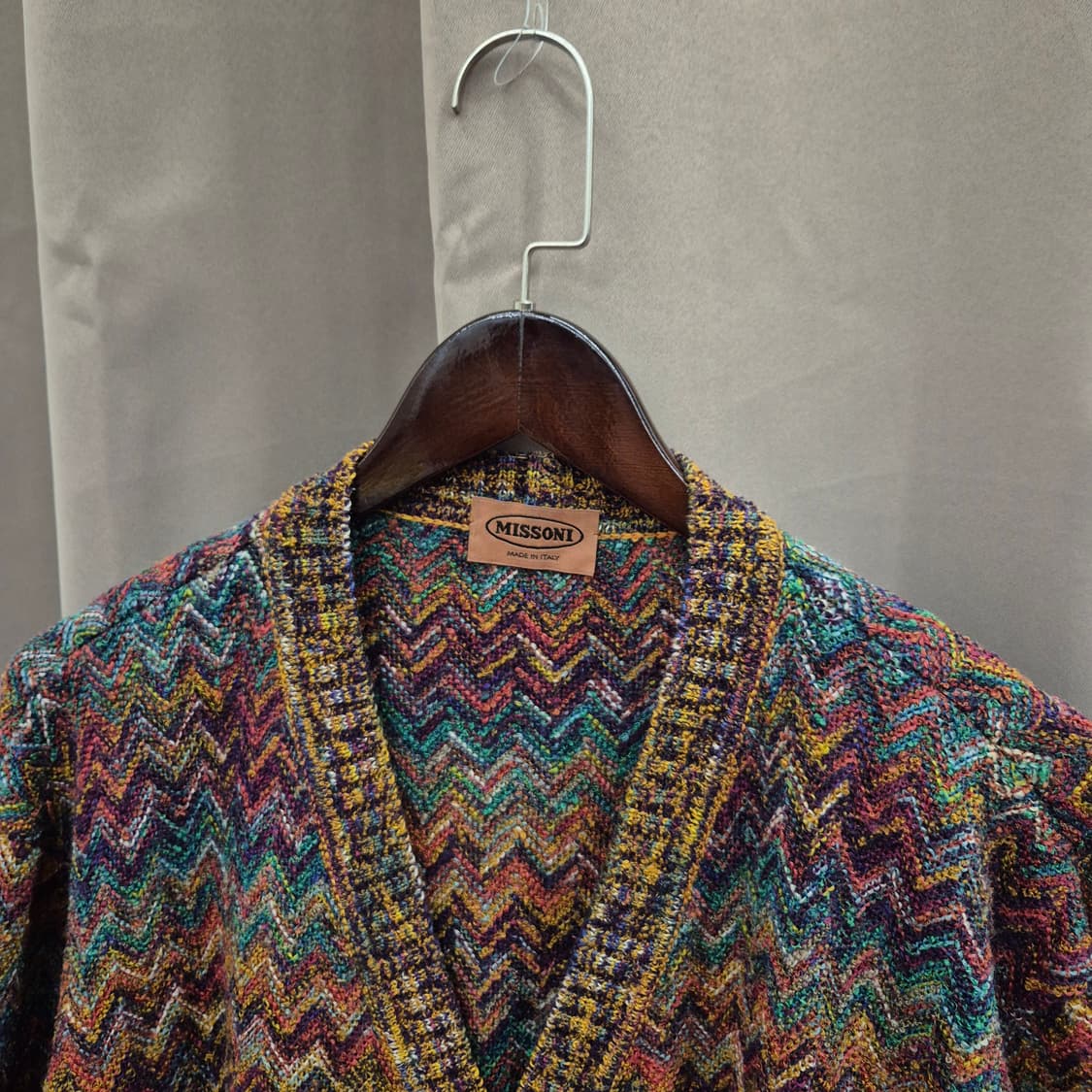 미쏘니 니트 가디건 멀티컬러 상품이미지2