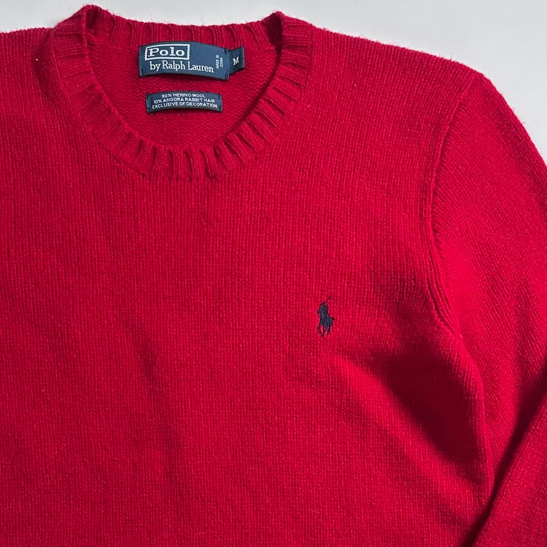 폴로 랄프로렌 레드 메리노 울 니트 상품이미지4