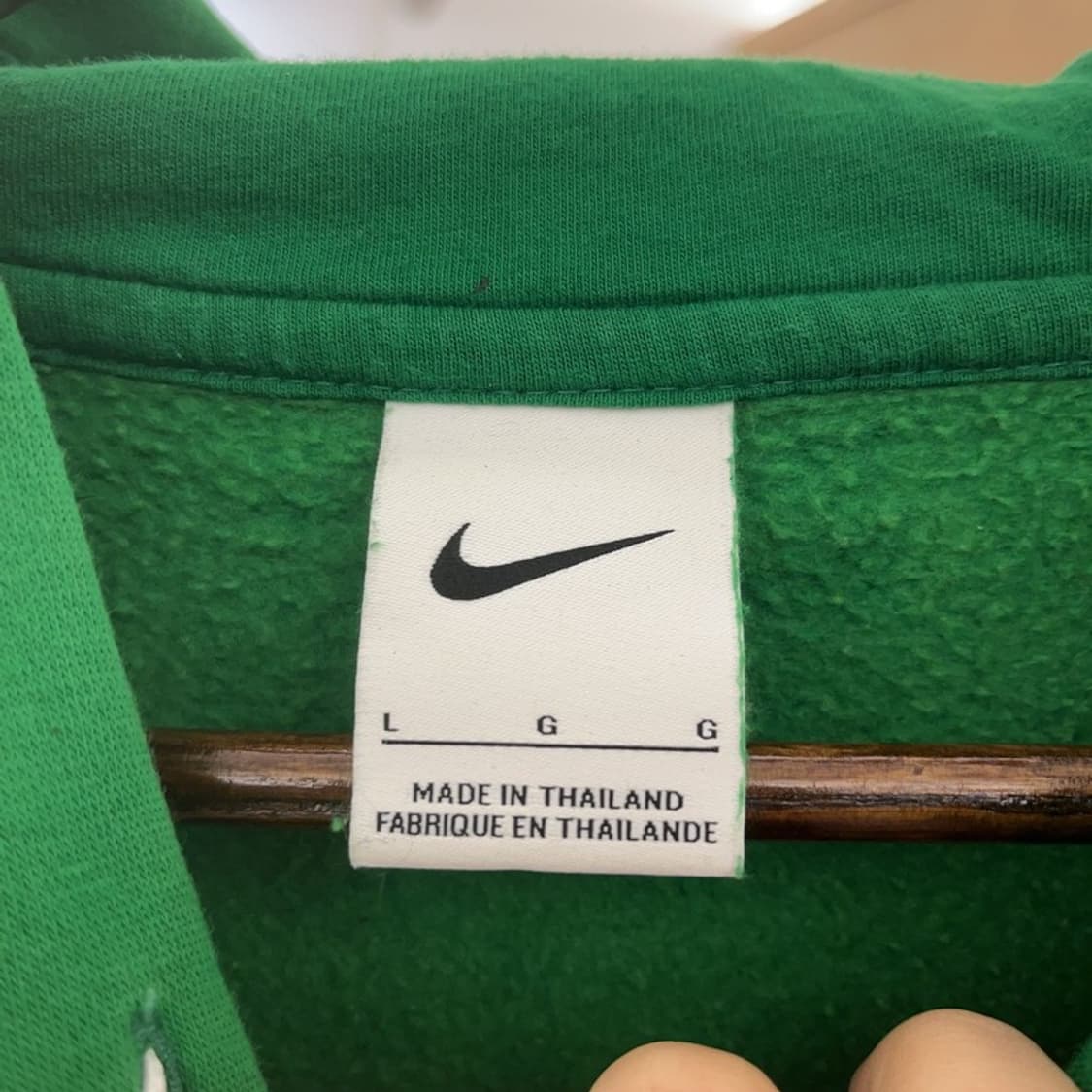 나이키 올드스쿨 Y2K 레트로그린 약기모 후드티 L C08960 상품이미지5