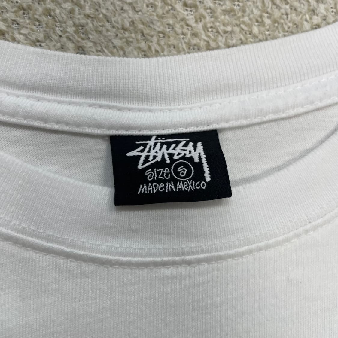 스투시 Stussy 다이스 반팔티 화이트 상품이미지5