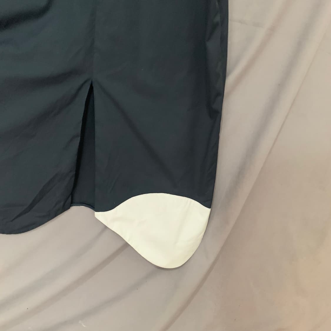 RECTO 렉토 컬러블럭 커브드 반팔 스판 원피스 상품이미지4