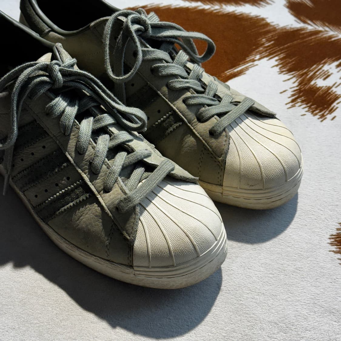 아디다스 슈퍼스타 80s 카키 (260) 레어 상품이미지3