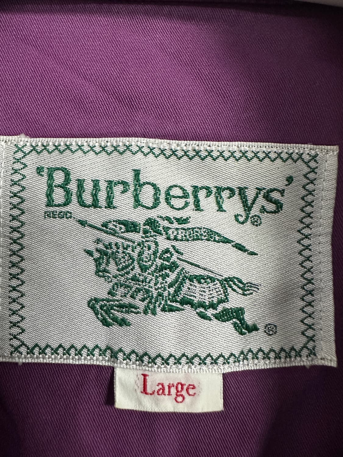 버버리 퍼플 카라 90s 자켓 상품이미지3