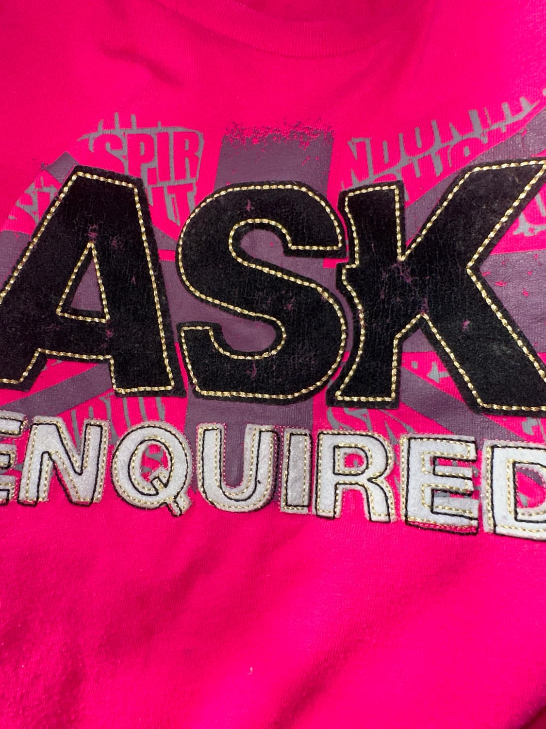 Ask 에스크 핑크 롱슬리브 y2k 긴팔 티셔츠 상품이미지2