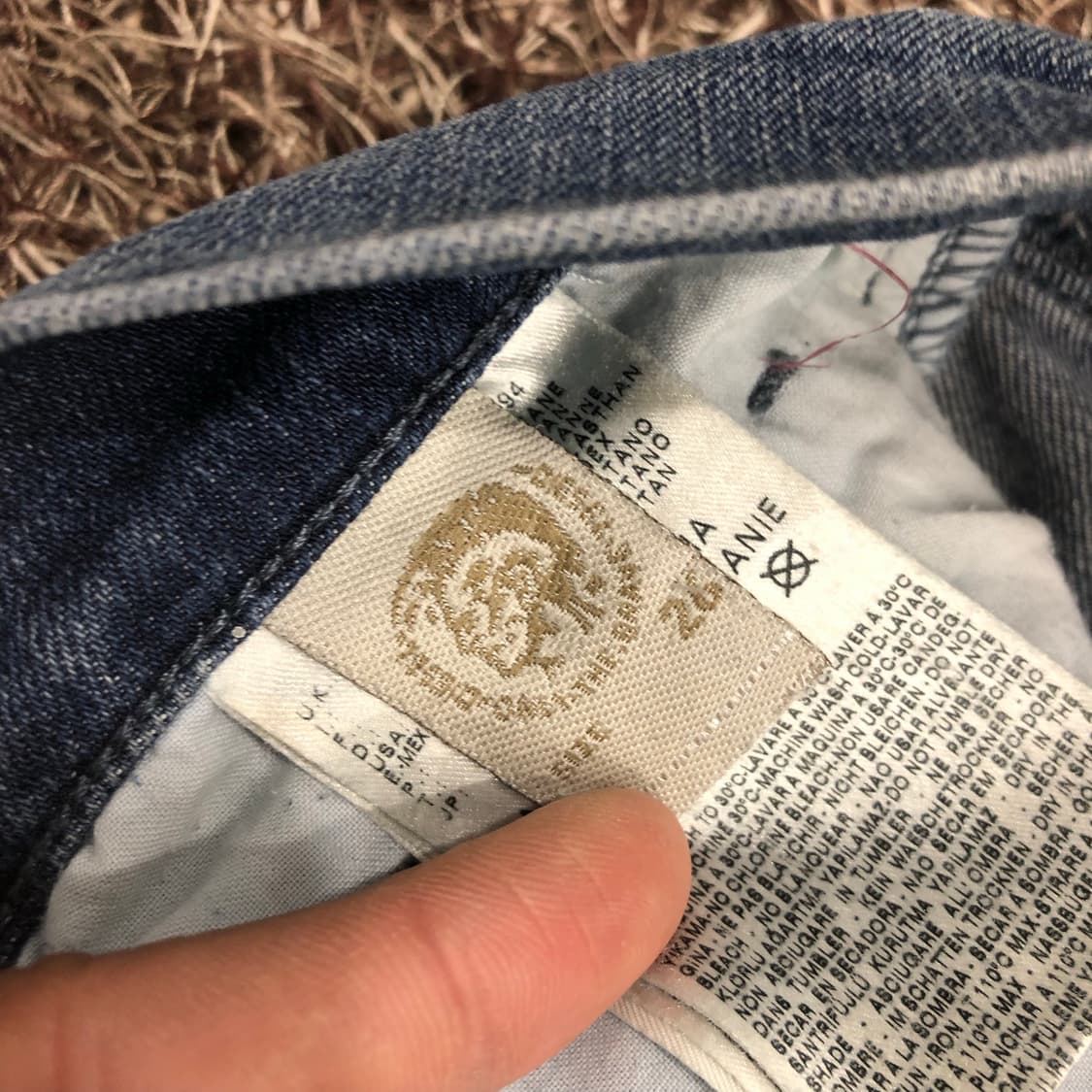 디젤 Livy 워싱 슬림핏 스니키진 데님 팬츠 상품이미지8