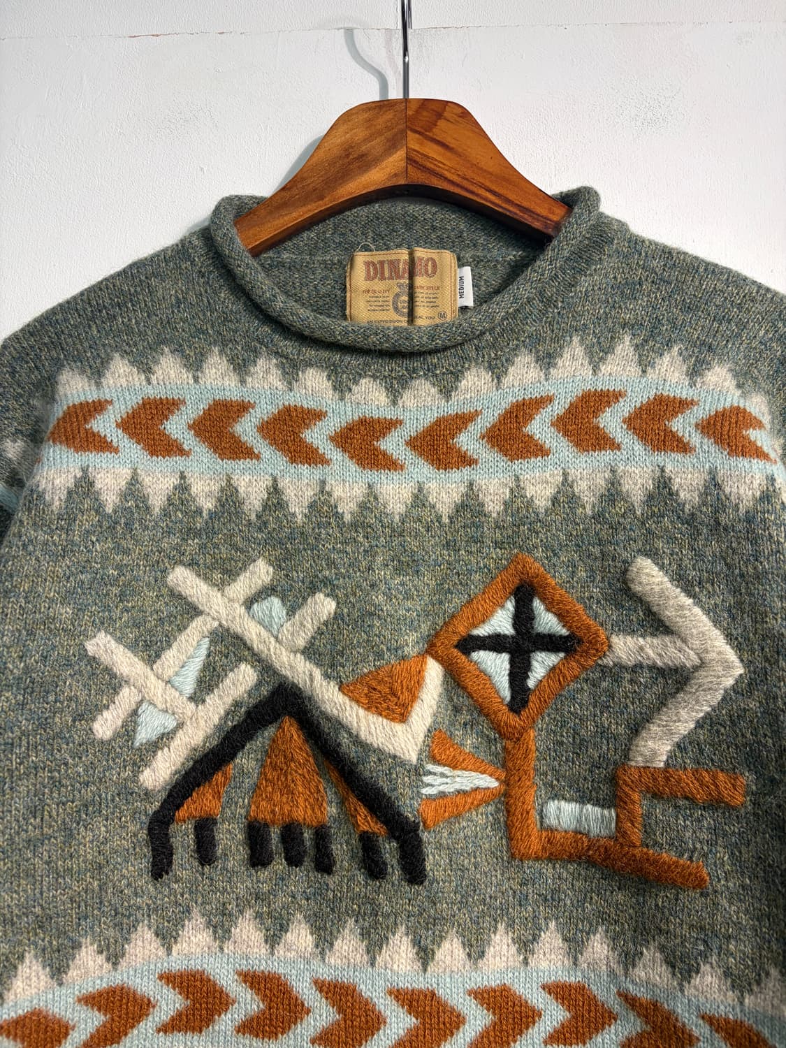 wool 100% vintage 니트  울 100% 상품이미지5