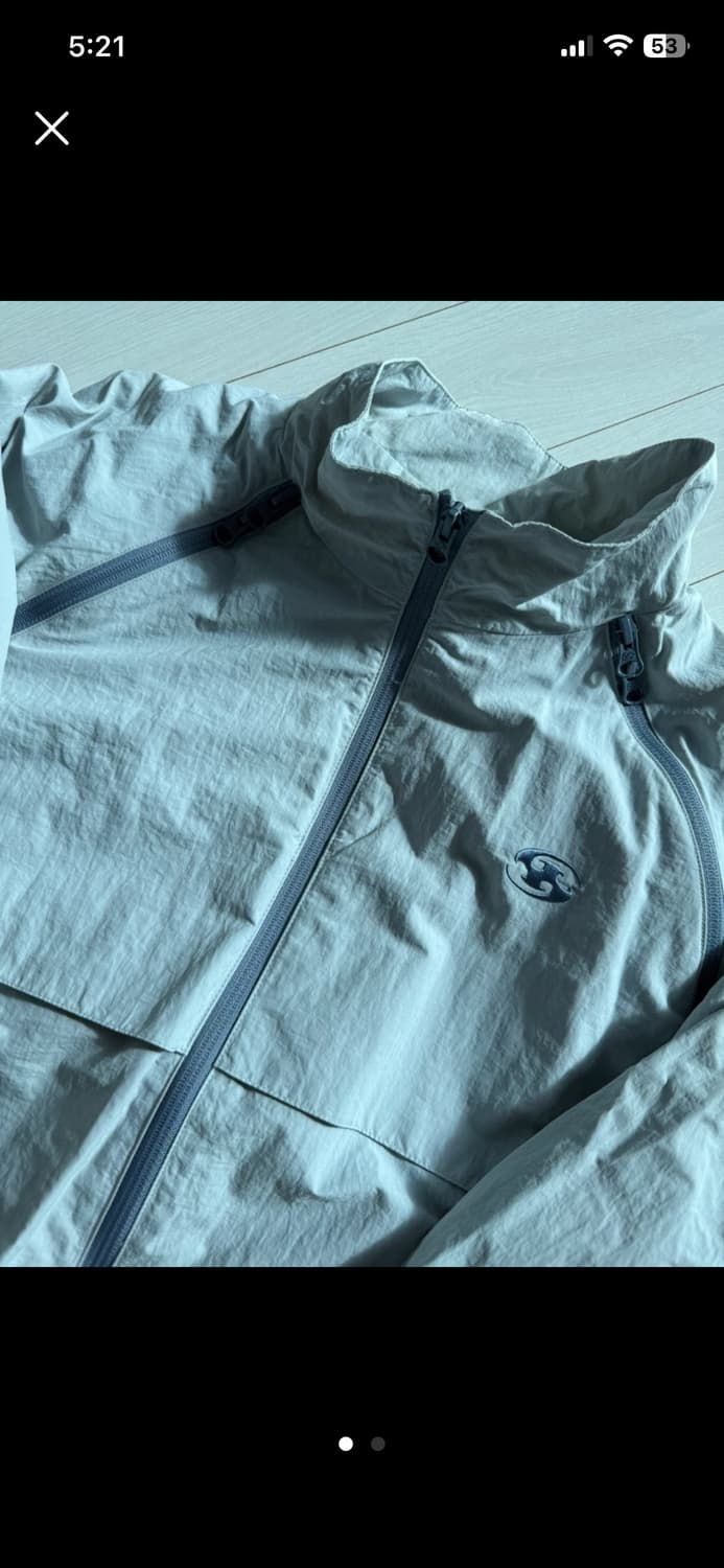 [3] 산산기어 슬래시 지퍼 자켓 라이트 그레이 상품이미지1