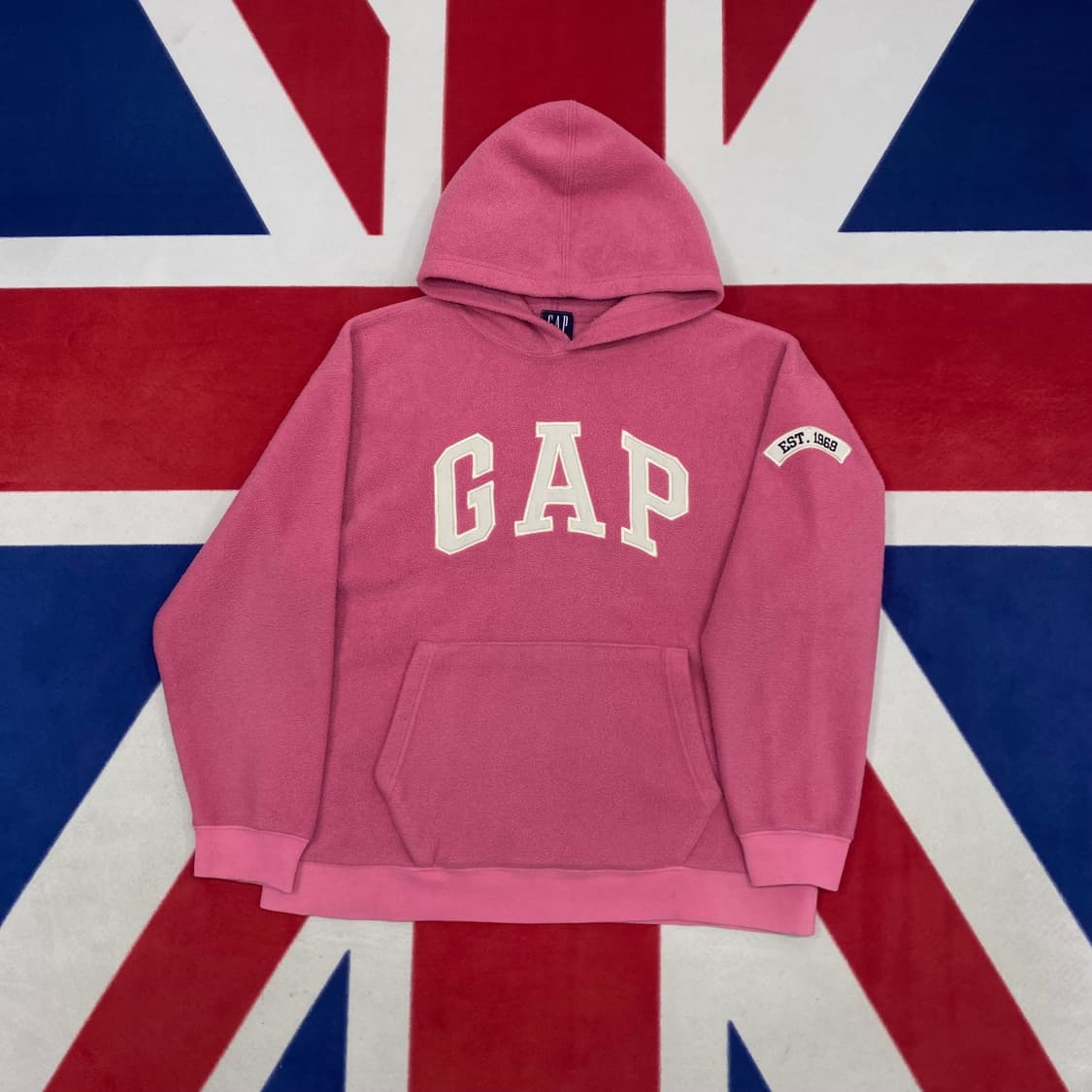 GAP 플리스 후드티 실측 여성 55-66 상품이미지1
