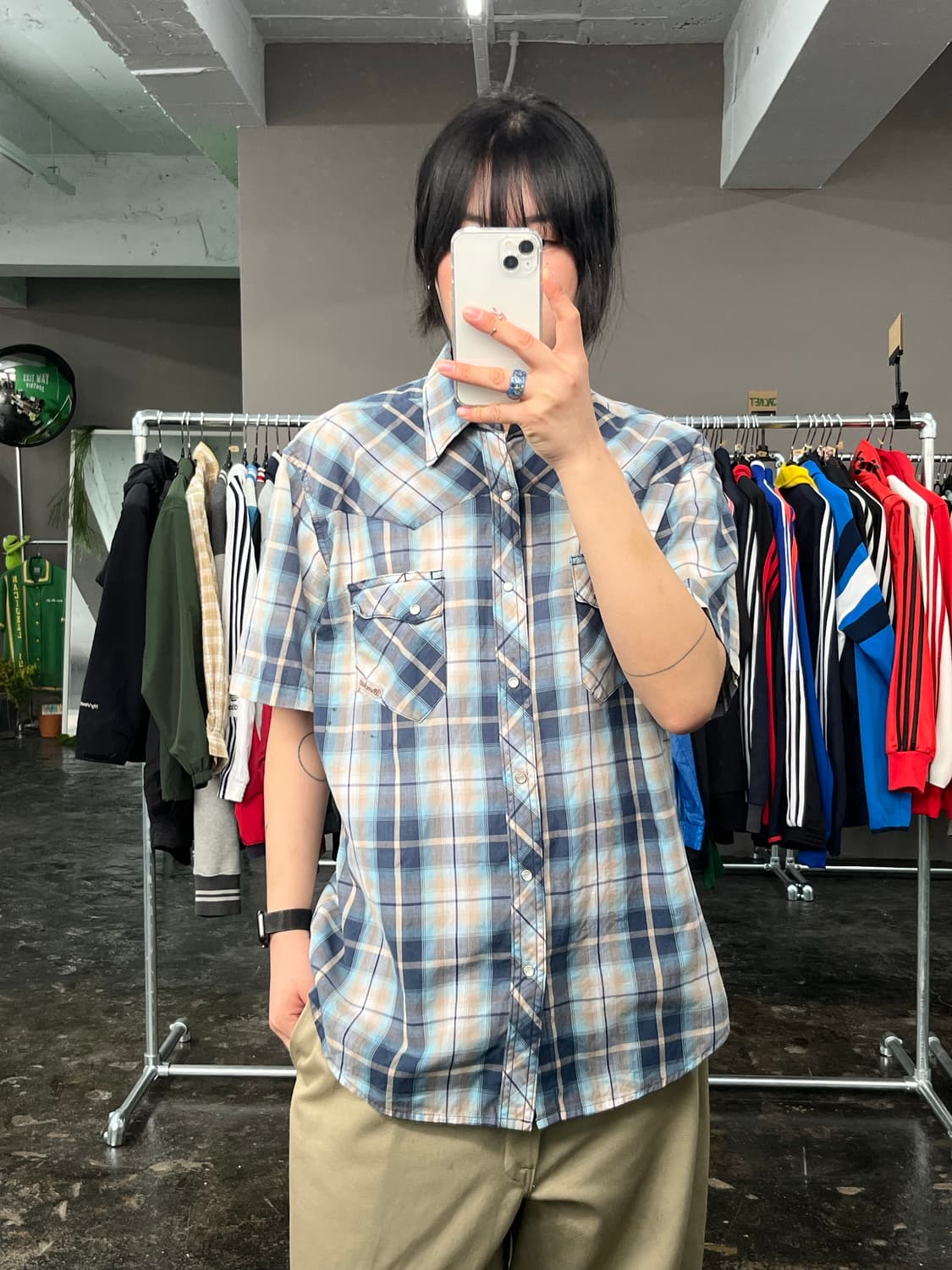 랭글러 웨스턴 체크 셔츠  상품이미지1