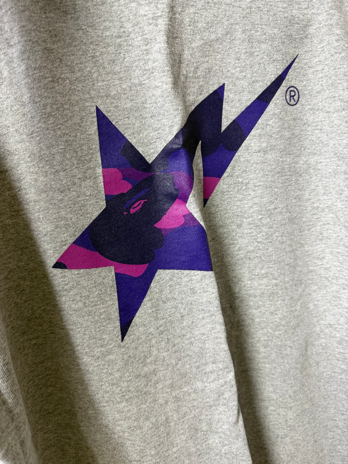 베이프 스타 반팔 그레이 (xl) 상품이미지7