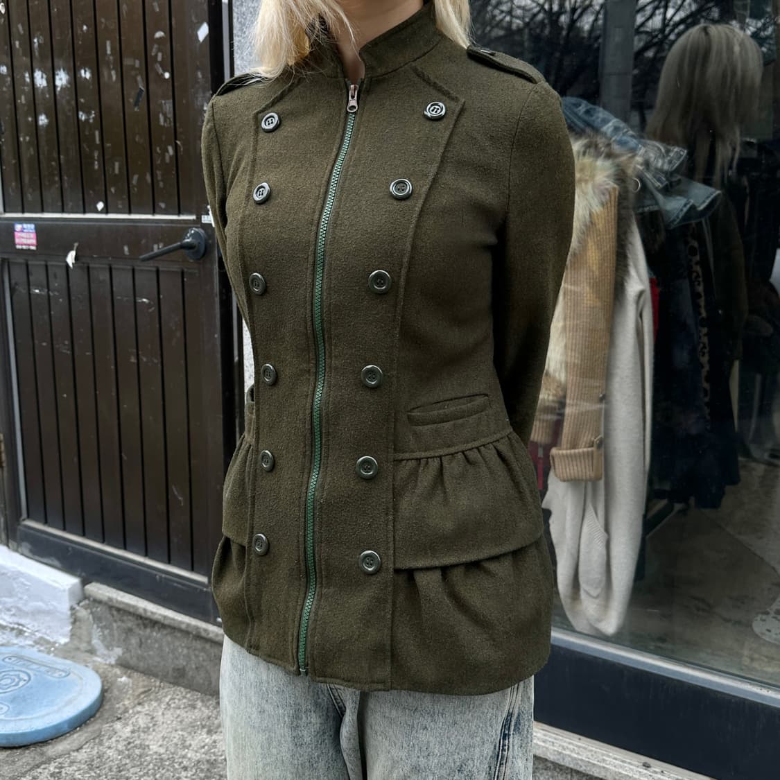 00s 빈티지 러플 나폴레옹 단주 자켓 상품이미지1