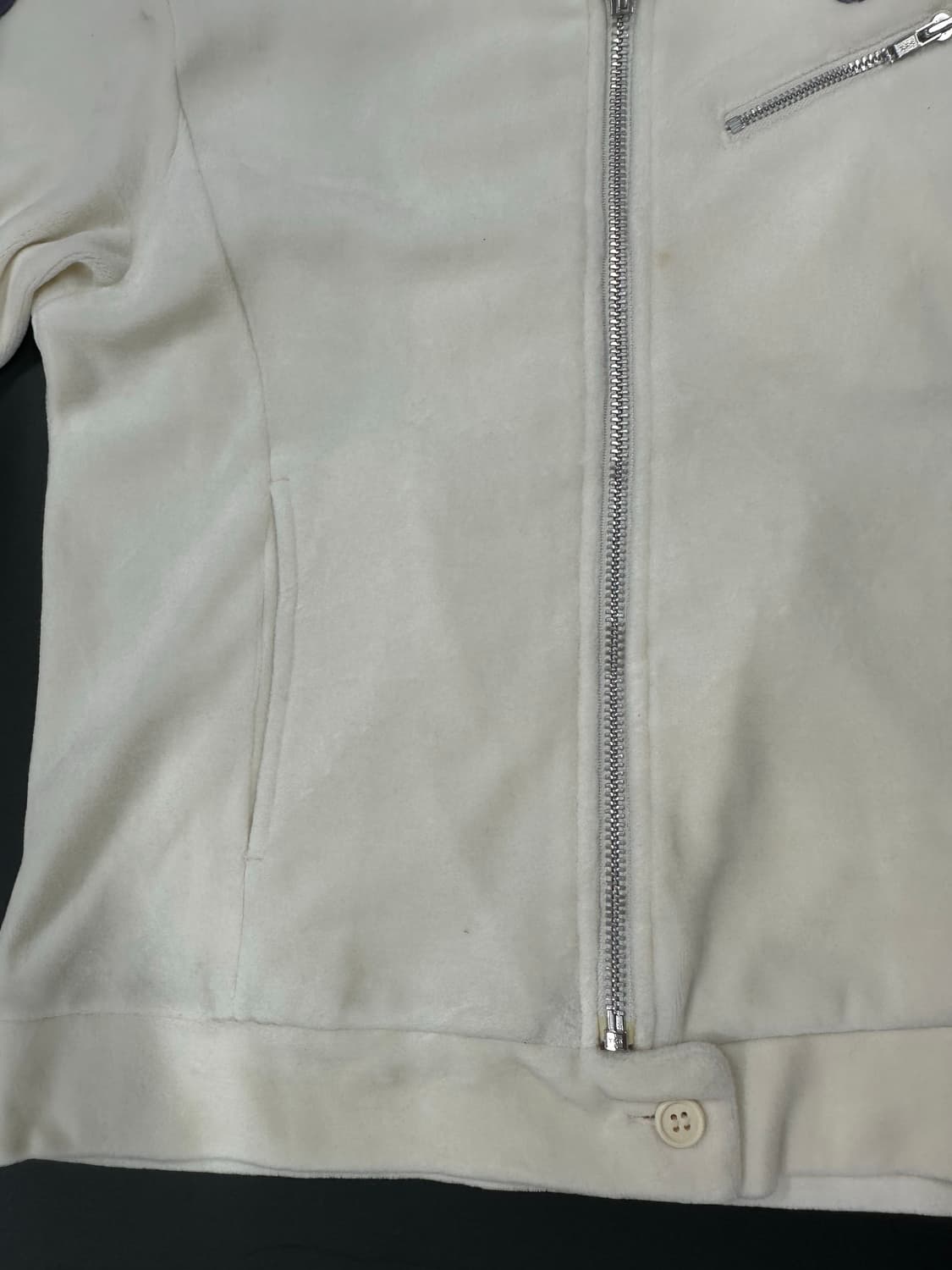 아디다스 Y2K 반팔 여성용 벨벳 트랙탑 집업 상품이미지6