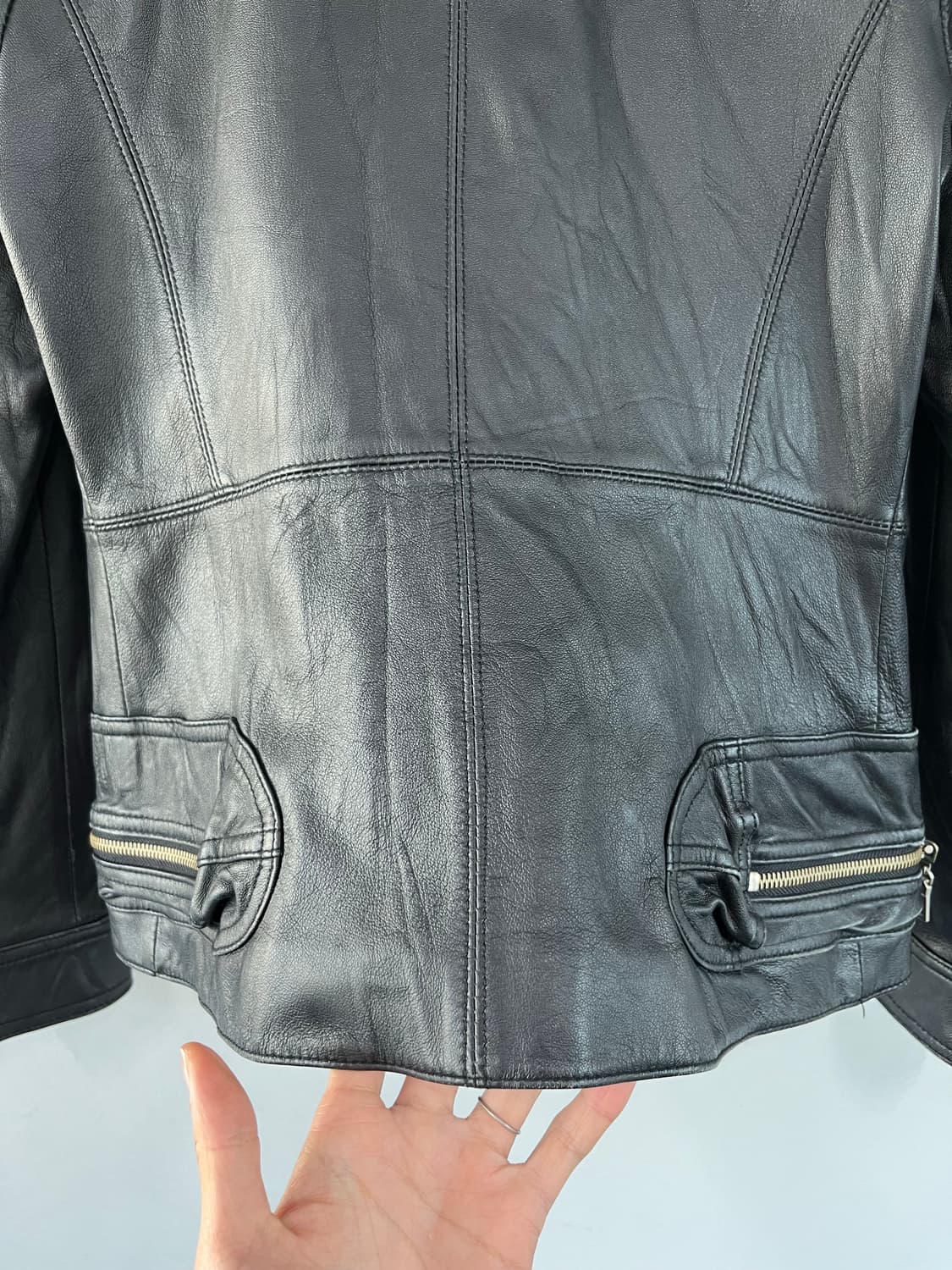 Y2k sheepskin leather zipup | 후루츠패밀리