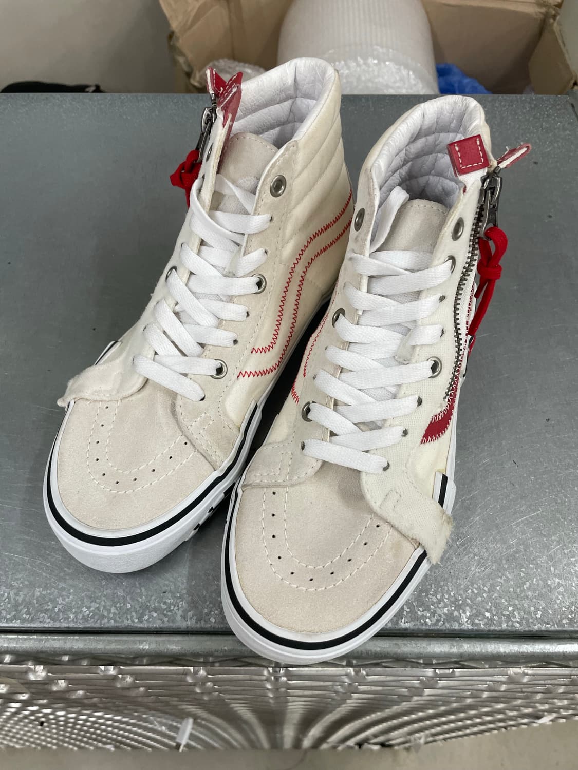 반스 SK8 하이 리이슈 캡 레이싱 레드 240 상품이미지2