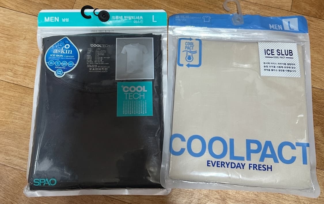 스파오 쿨텍스 U넥, 쿨택트 심리스 V넥 L사이즈 새제품 상품이미지1