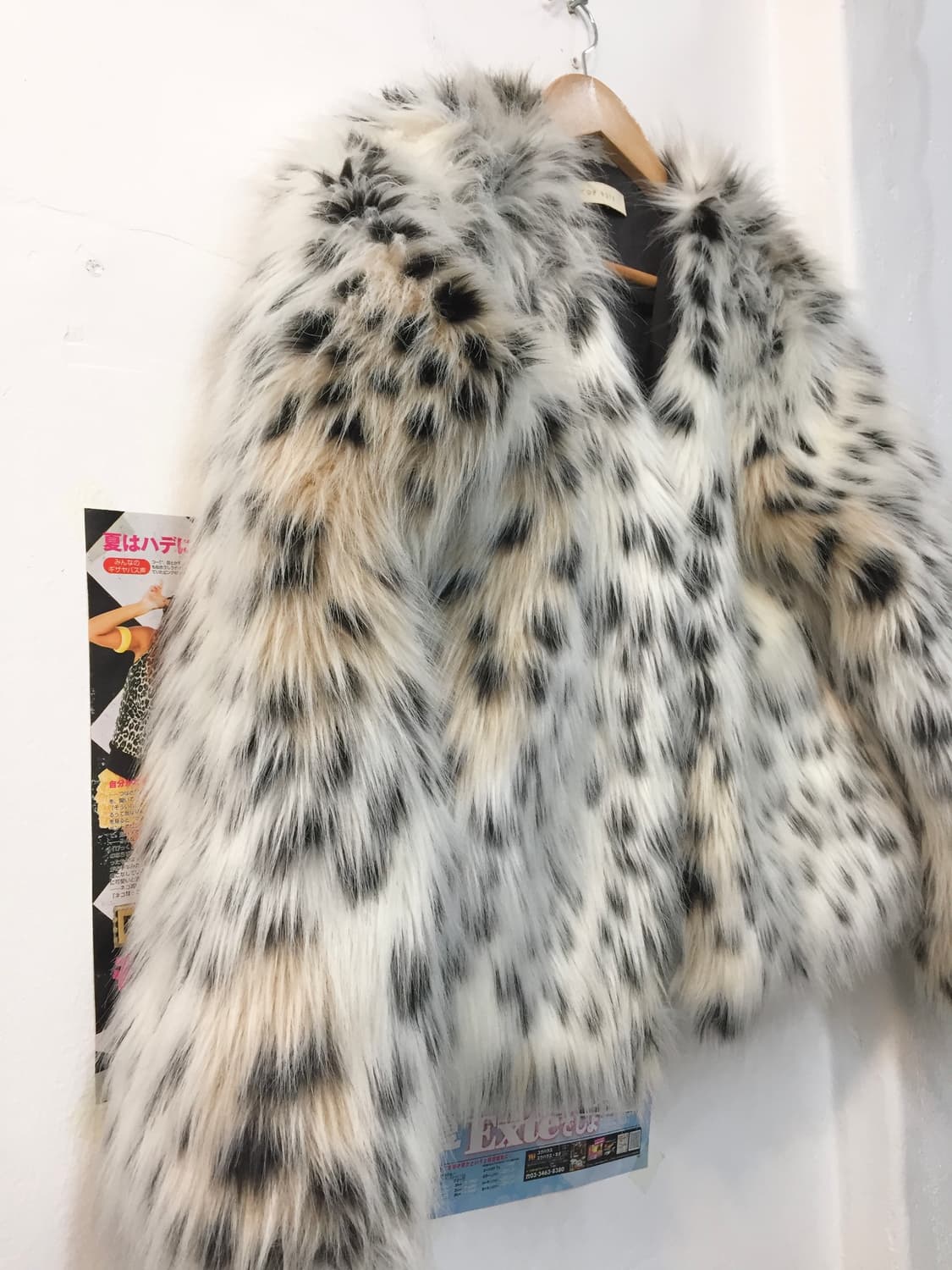 화이트 레오파드 퍼 자켓 상품이미지2