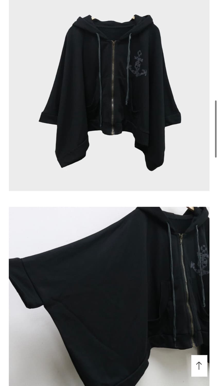 edge line 일브 해골 후드 판초 고스펑크  상품이미지2