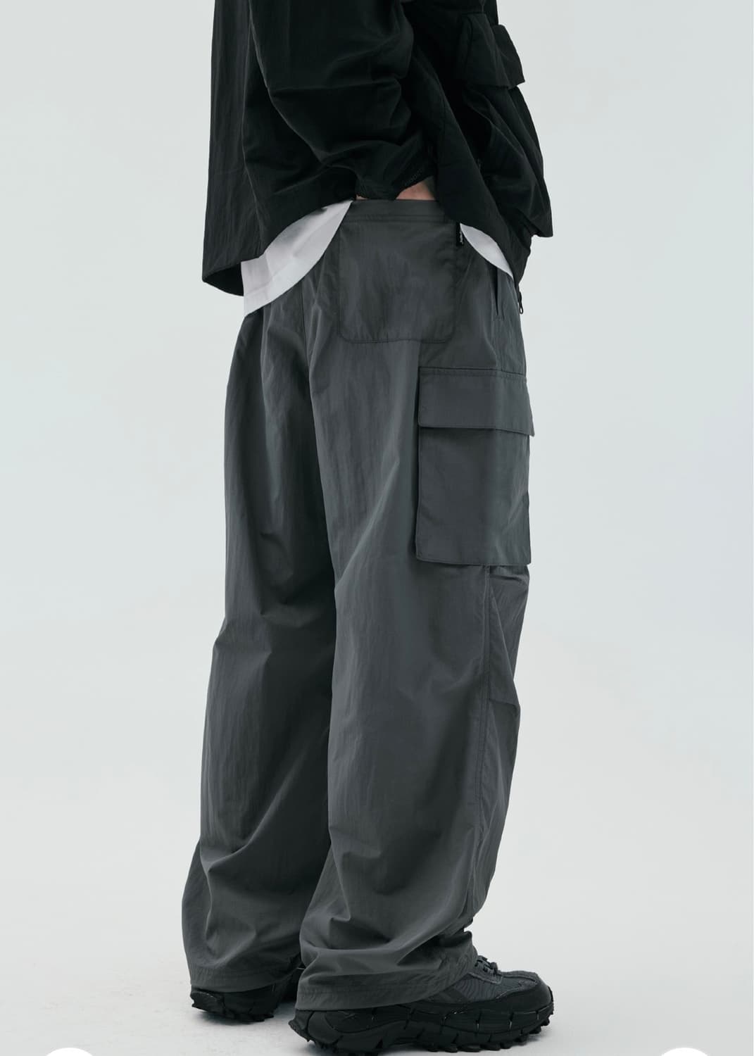 코드그라피 쿨 나일론 카고팬츠 블랙 L 상품이미지7