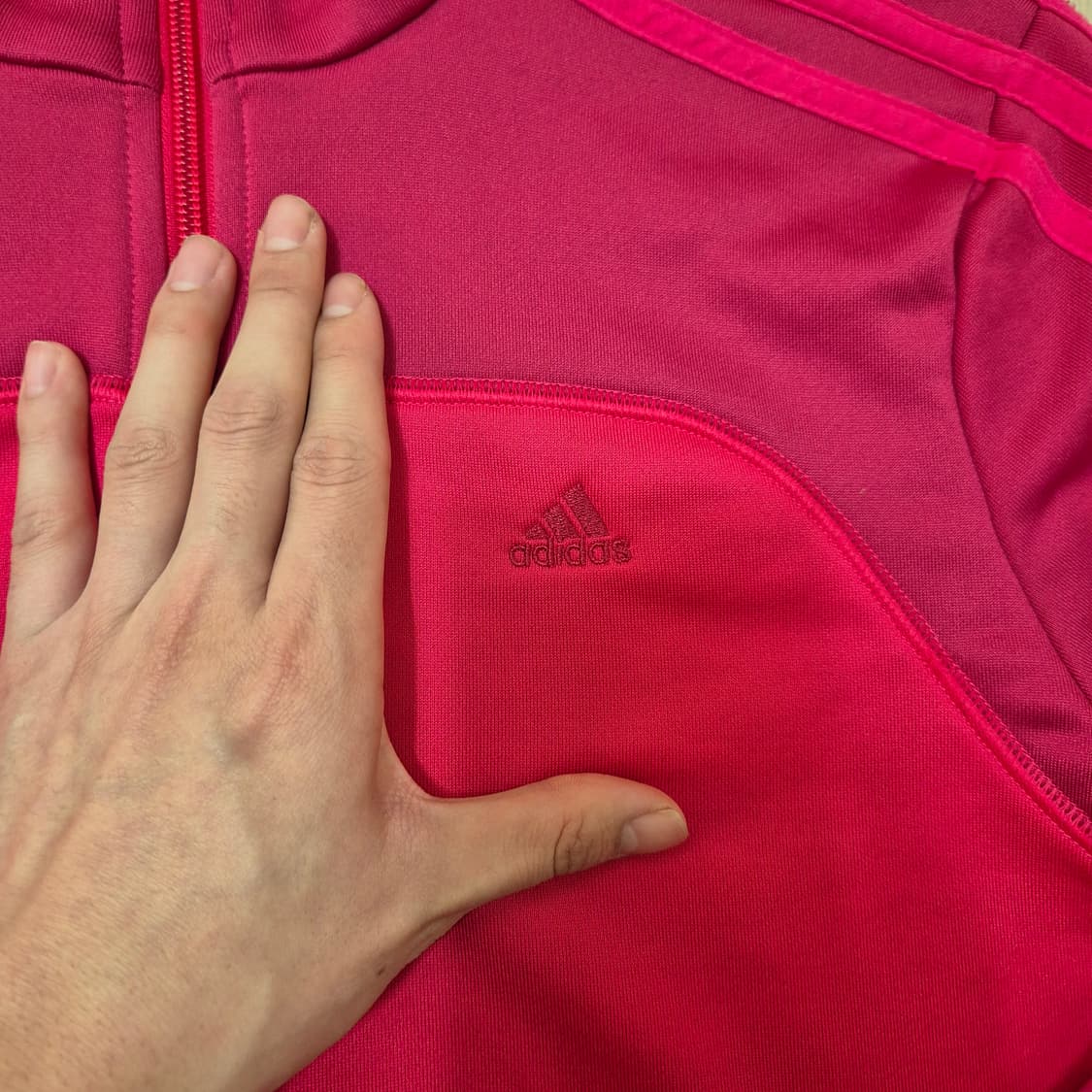 아디다스 삼선 사이드라인 핫핑크 트랙탑 져지 상품이미지4