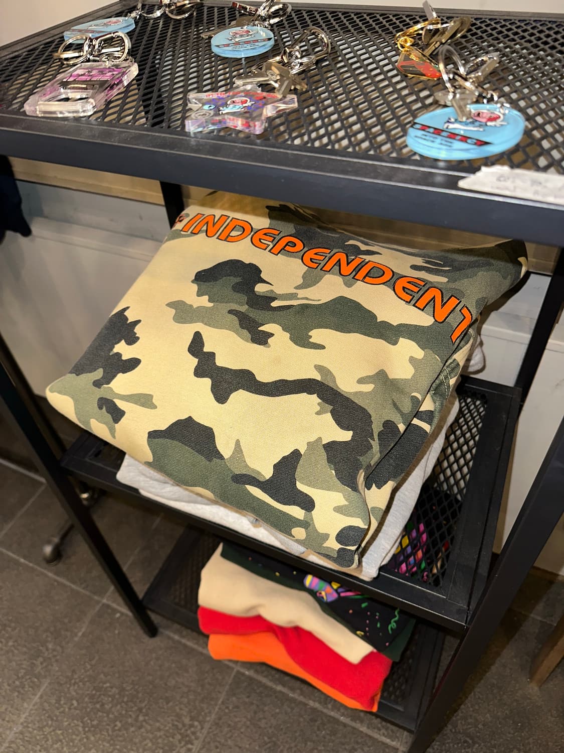 Independent camo pattern logo Hood sweat 상품이미지2