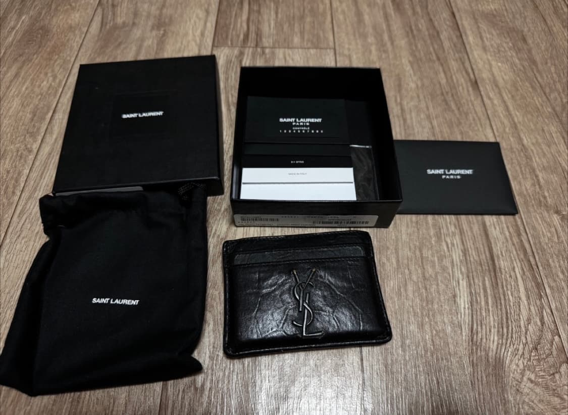 입생로랑 크로커다일 카드지갑 상품이미지1