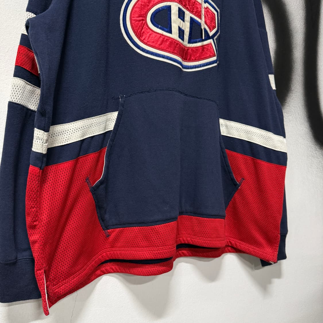 CCM x NHL 빅사이즈 100주년 기념 하키 매쉬 디테일 후디 상품이미지4