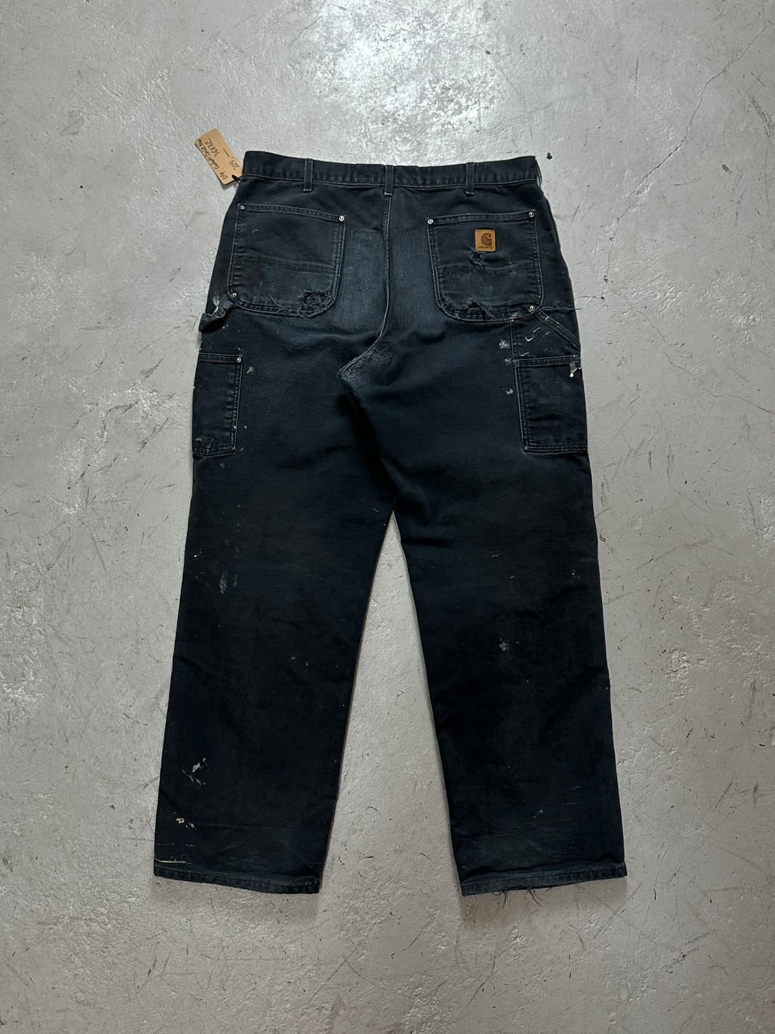 OG 칼하트 B136 더블니 블랙 칼하트 썩블니 워크팬츠 상품이미지3