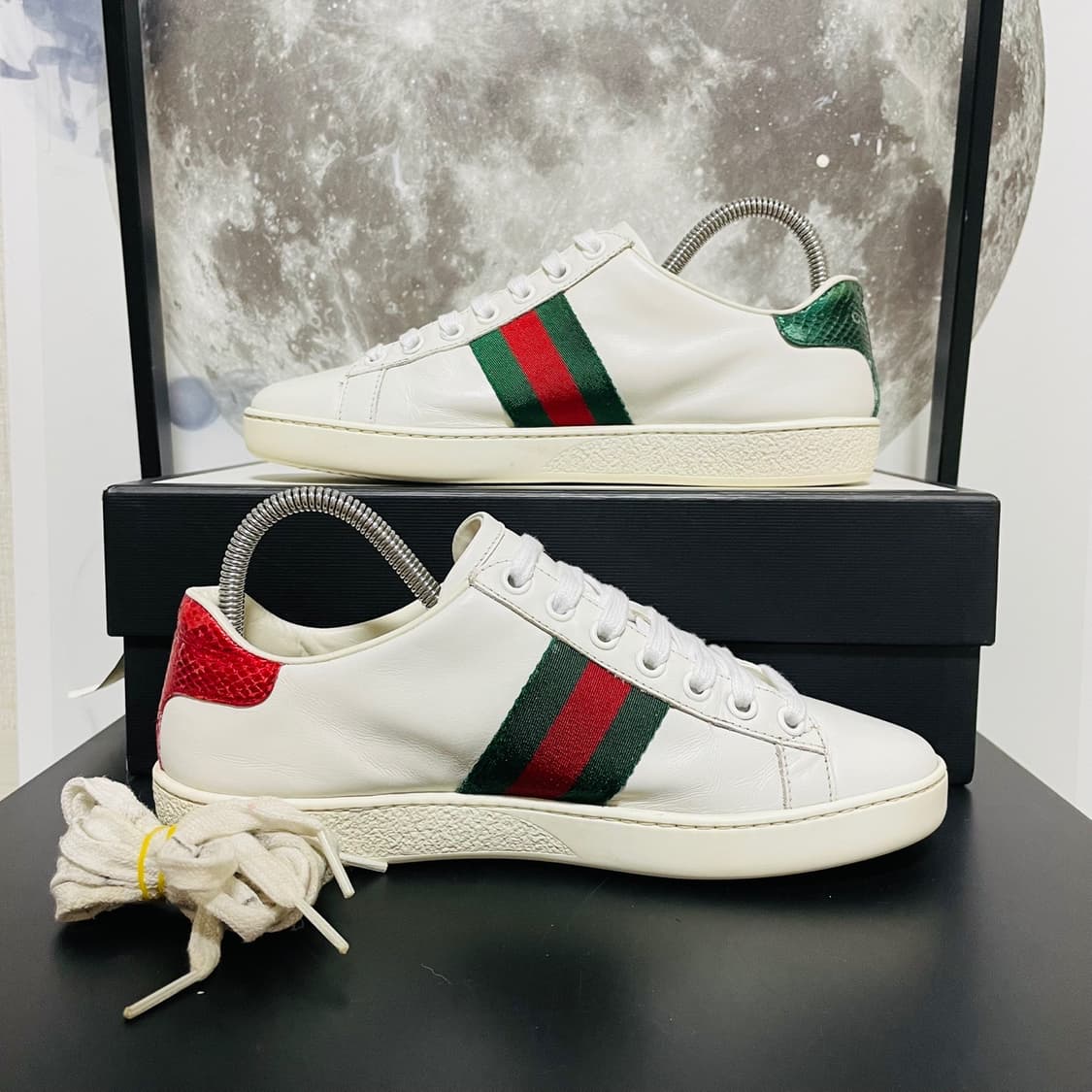정품 35) 구찌 에이스 크리스탈 핀 스니커즈 상품이미지2