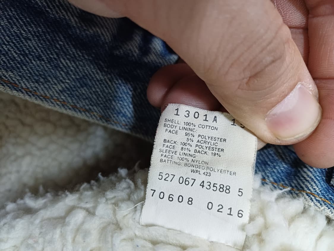 리바이스 made in usa 80s 세르파 트러커데님 자켓 양털 자켓 상품이미지4