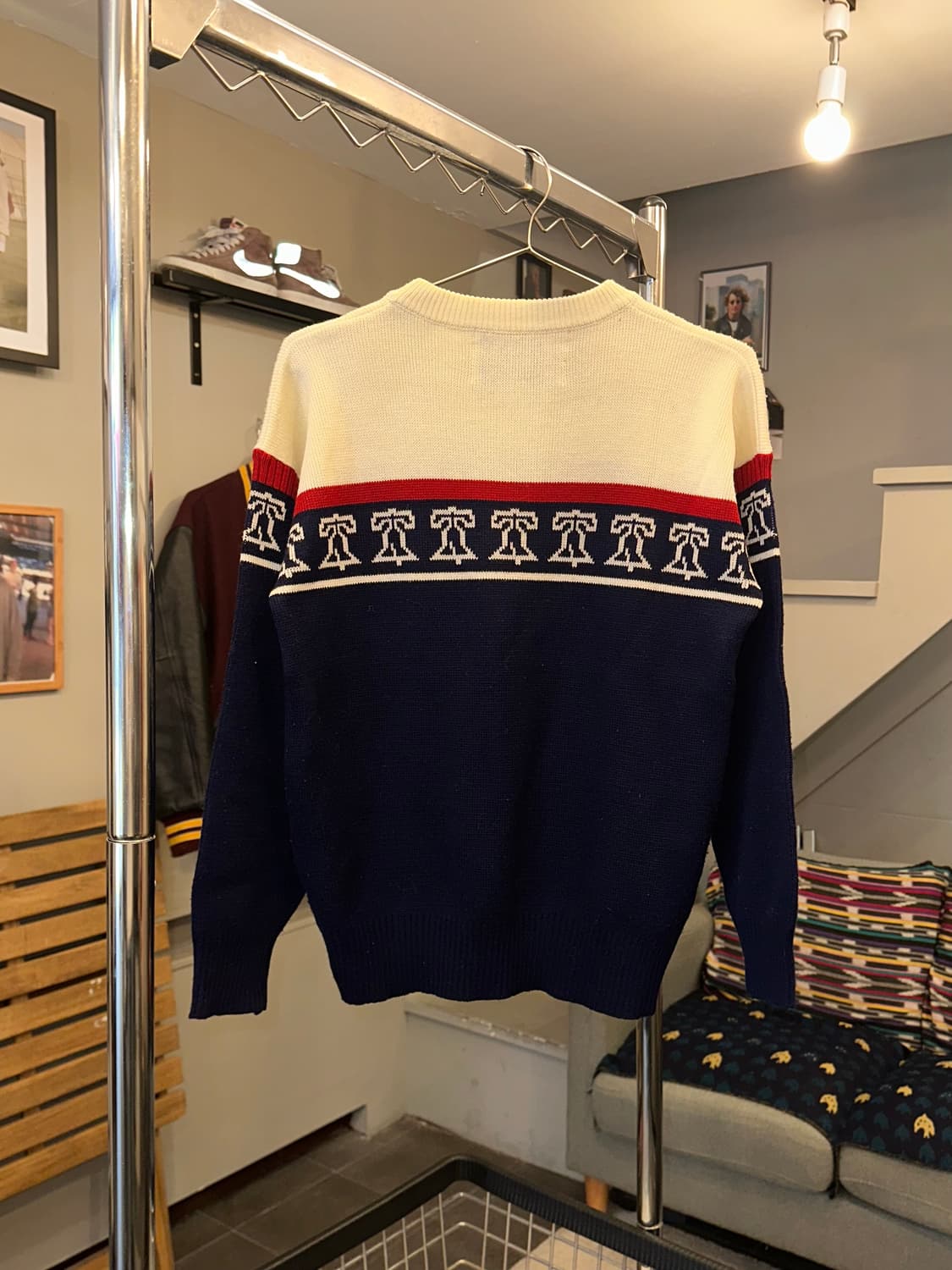 80‘s Liberty Bell ethnic pattern knit 상품이미지8