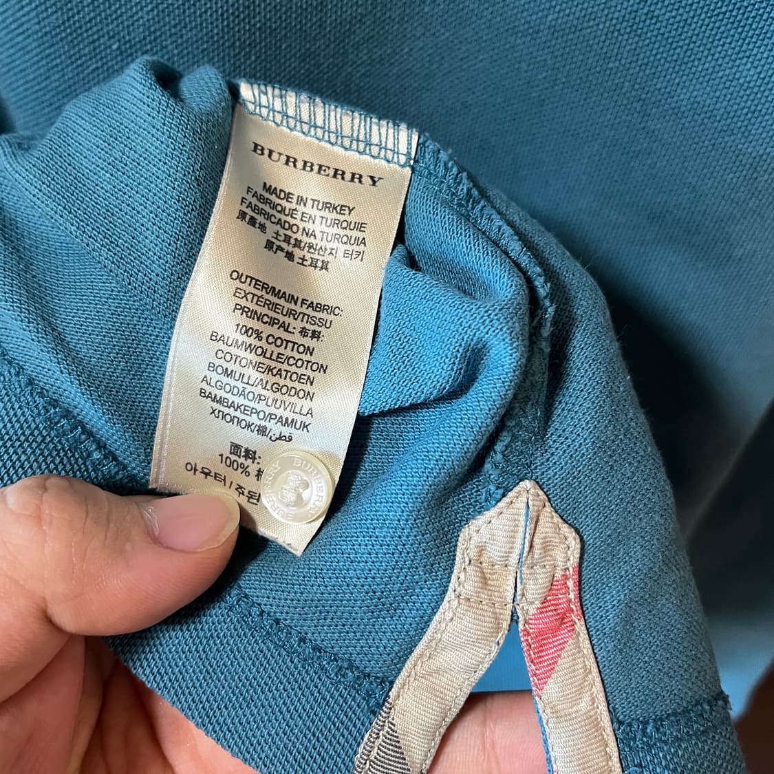 M) 버버리 브릿 피퀘 폴로 셔츠 상품이미지10