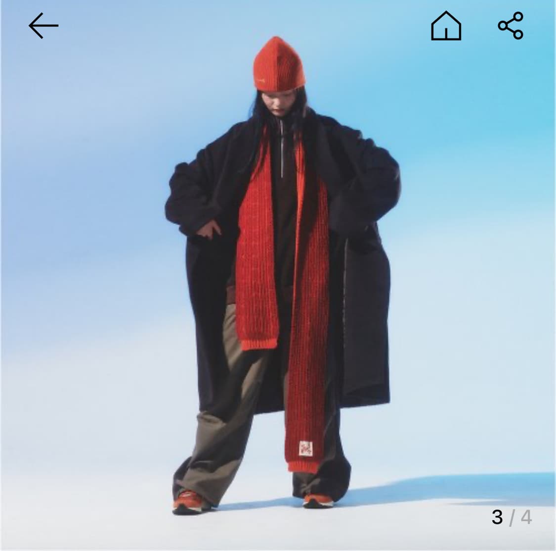 믹스트 벌키 머플러 (만다린) 상품이미지3