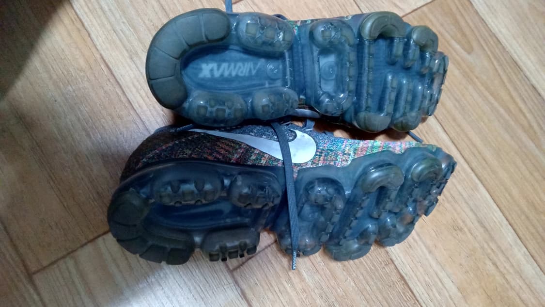 나이키 에어 베이퍼맥스 플라이니트 멀티 그레이 레인보우 상품이미지5