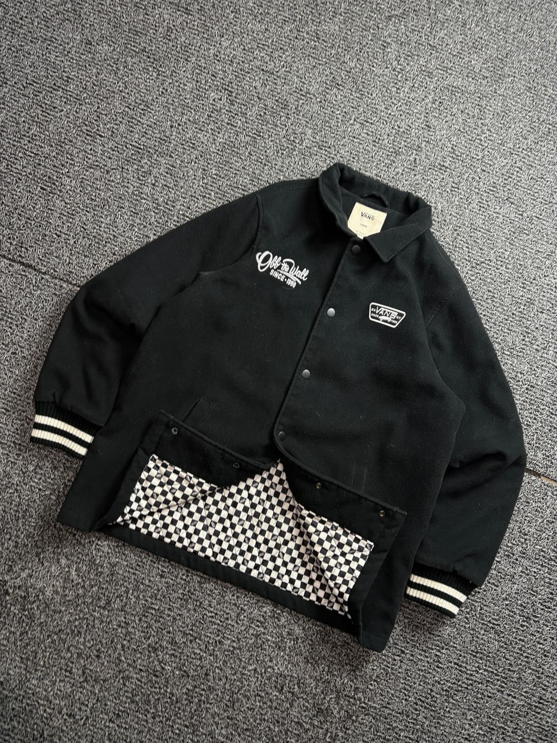 반스 패디드 울 모직 바시티 자켓 2338 상품이미지1